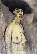 Amedeo Modigliani Nude with a Hat (recto) china oil painting reproduction